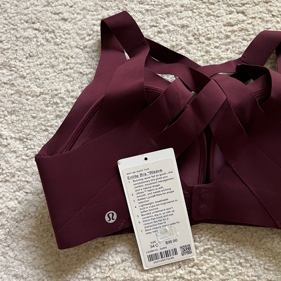 Lululemon - Enlite Weave Back Bra - High Support (A-DDD Cups) - NWOT - Picture 7 of 8
